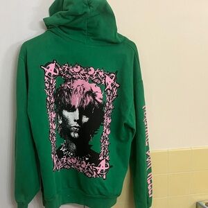 Vintage MACHINE GUN KELLY Green Hoodie Size: Medium